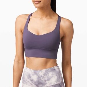 Lululemon Free to Be Wild Longline Bra Size 12 Midnight Orchid